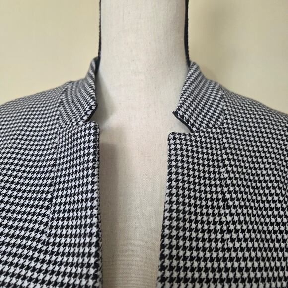 Banana Republic Women's 8 Classic Houndstooth Jacket Blazer 1 Button Front - Picture 2 of 16